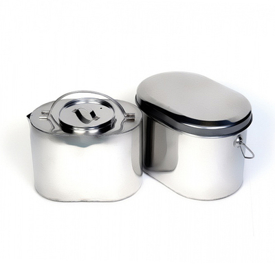 Набор охотника: котелок 2,2л, чайник 1,7л  нерж. (Роза ветров)