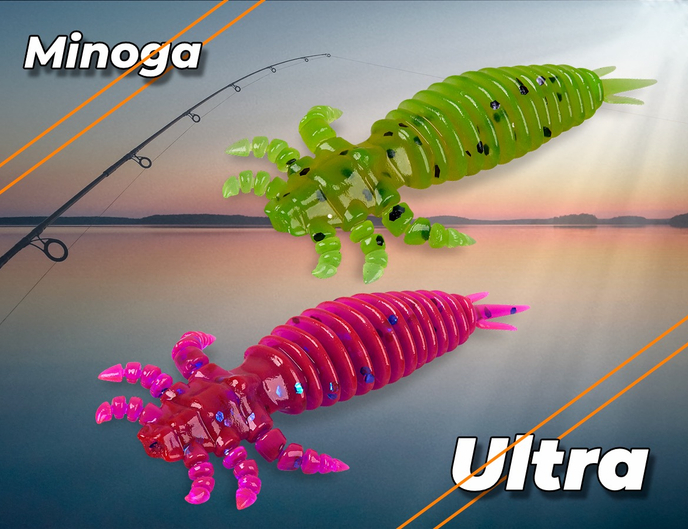 Мягкие приманки из съедобного силикона Минога - minoga.ru