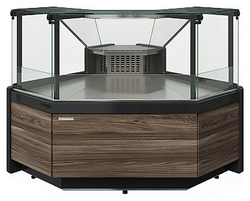 Витрина холодильная угловая Carboma Bavaria 3 GC111 VM-6-1 1010 (динамика, без боковин, внутренний угол 90) мариель