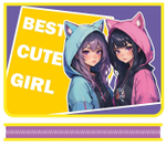 Папка д/тетрадей А4 молния вокруг, печать на пластике 325/230/25 "Лучшие подружки 2025" (Пчелка)