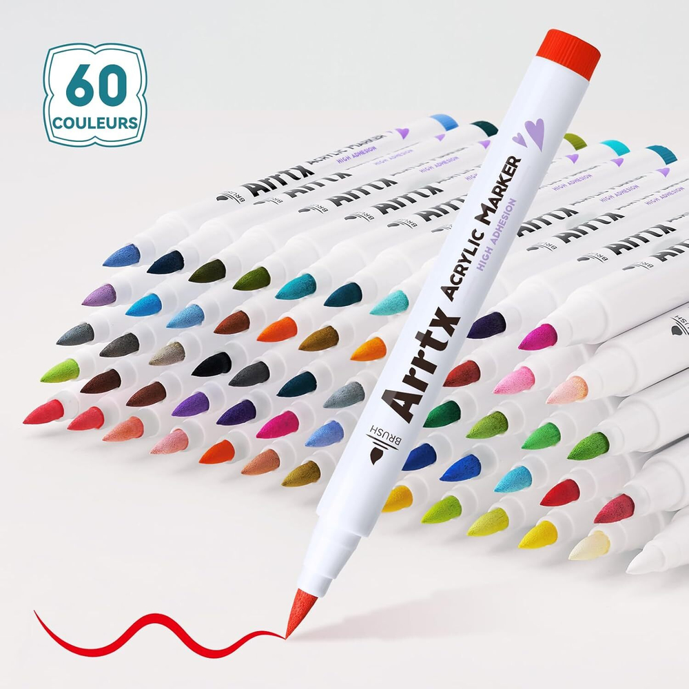 Arrtx акриловые маркеры, 60 шт, Naturelle 60C