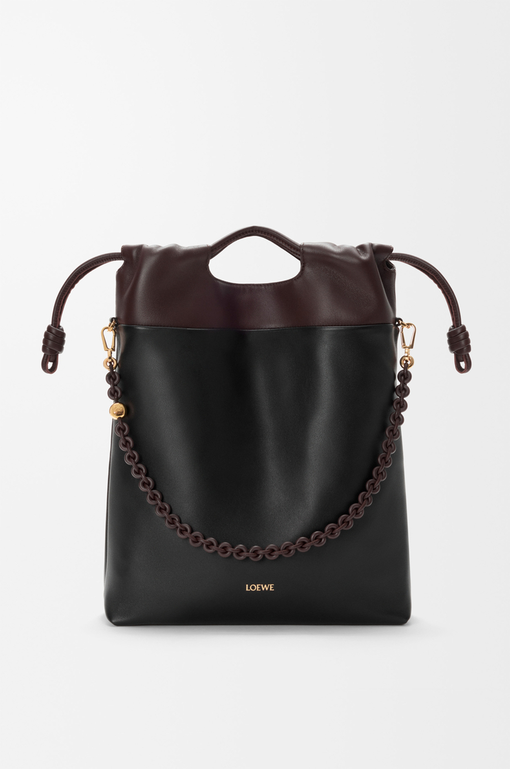Loewe Сумка-тоут Flamenco из мягкой кожи ягненка наппа, черный