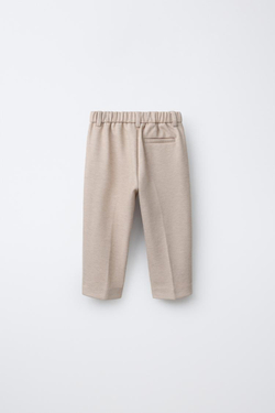 ZARA КОСТЮМНЫЕ БРЮКИ COMFORT, СВЕТЛО-БЕЖЕВЫЙ