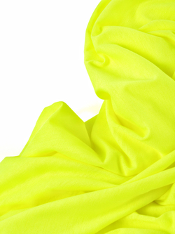 Кулирка на ластовицу лимон-лайм неоновая с лайкрой отрезами