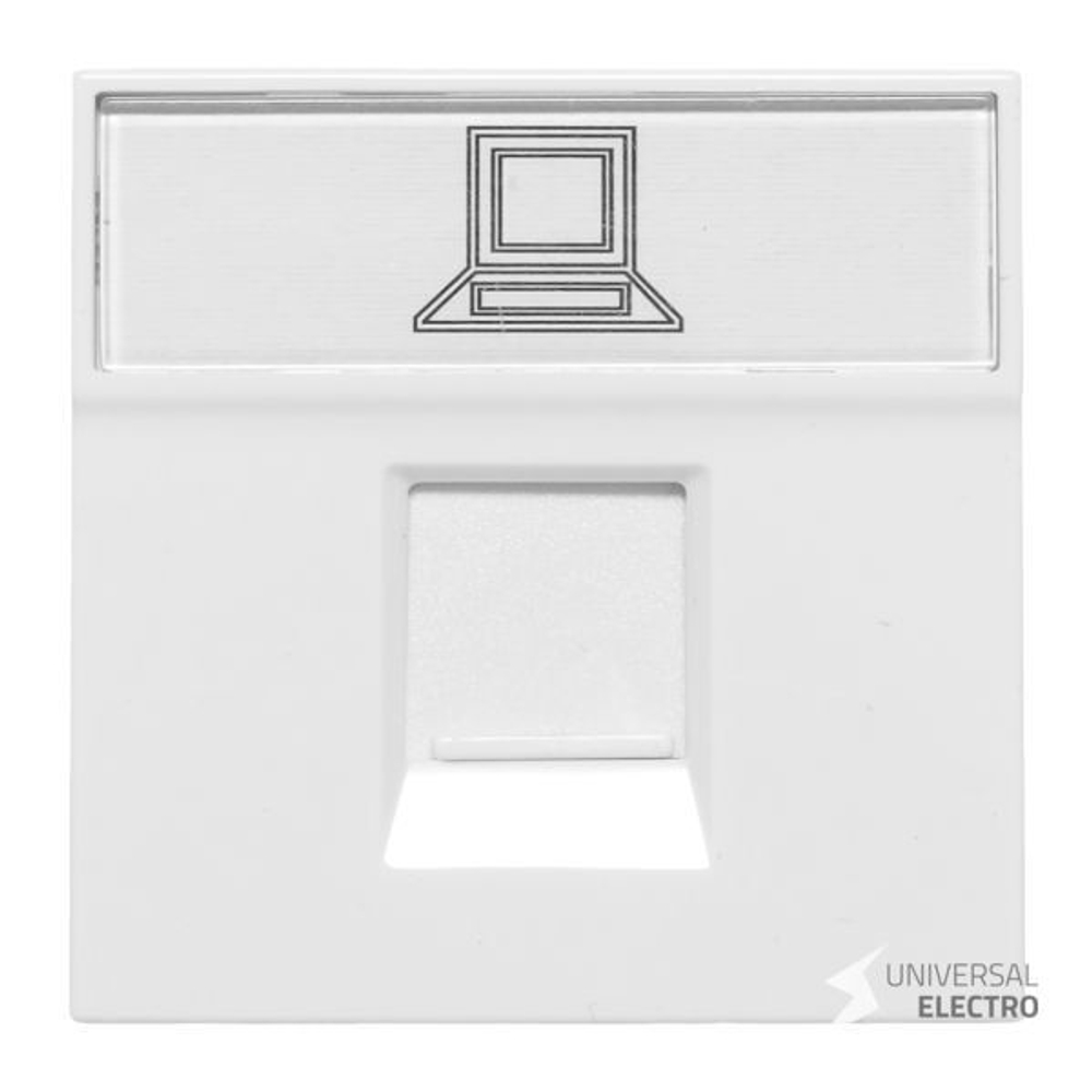 Розетка RJ45 кат, 5e, 2 модуля EKF