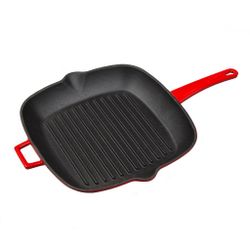 Сковорода-гриль 26*26 см чугун оранжевая LAVA