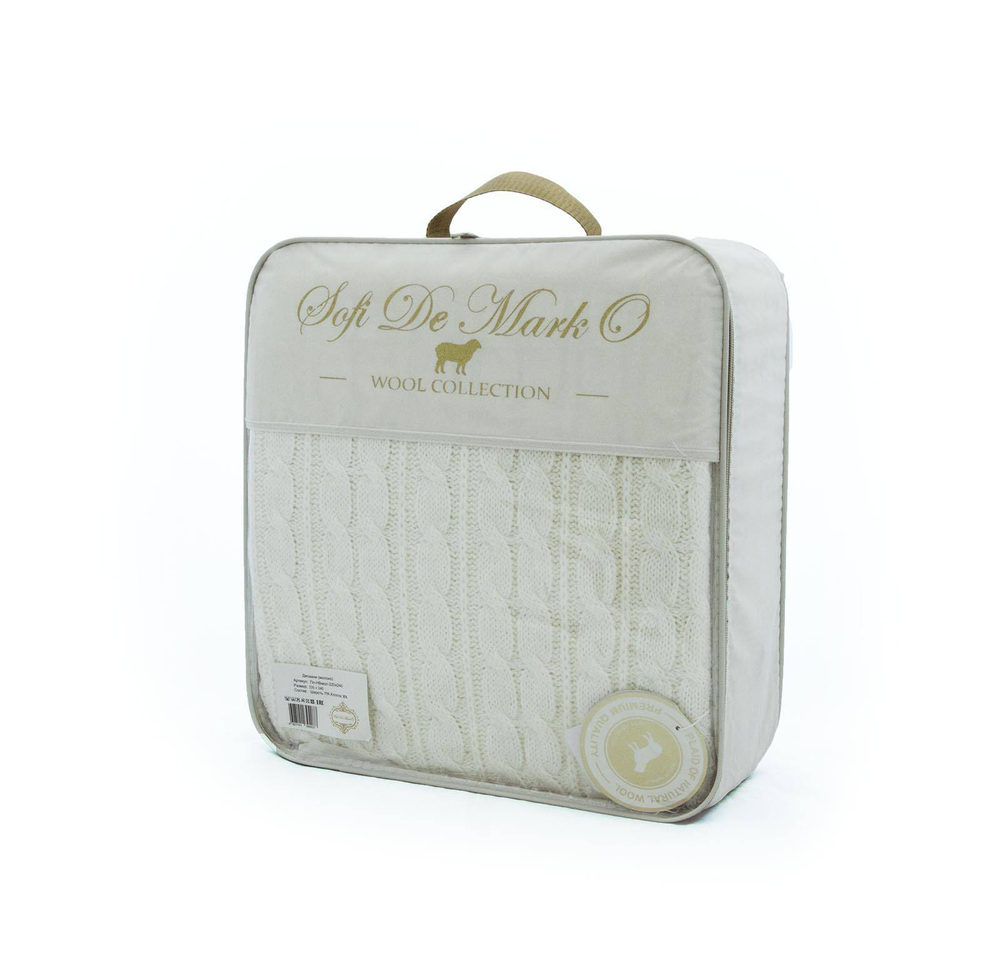 Плед 160х220 Sofi De MarkO Джовани молоко