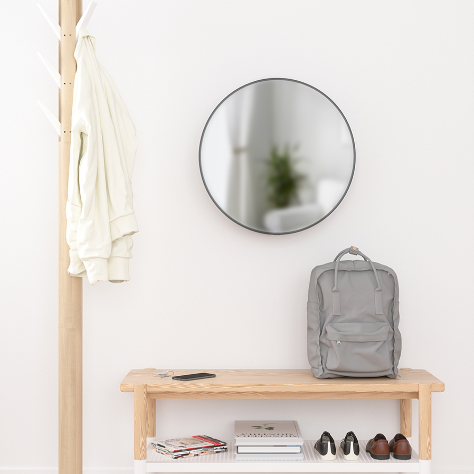 Зеркало настенное Cirko D50 см чёрное, Umbra