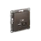 Розетка USB AtlasDesign тип A+C 5В/2.4А 2х5В/1.2А механизм мокко SE ATN000639