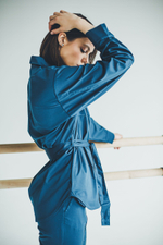 Блуза женская м296 toray стретч opal blue