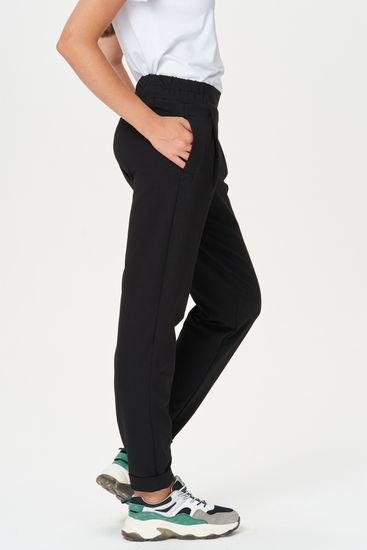 Брюки женские свободные со складками на поясе Лори B0110-O99