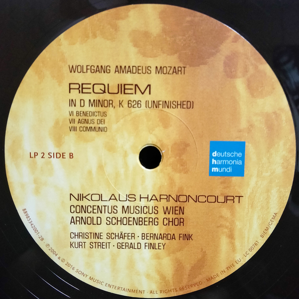 Nikolaus Harnoncourt / Mozart: Requiem (2LP)