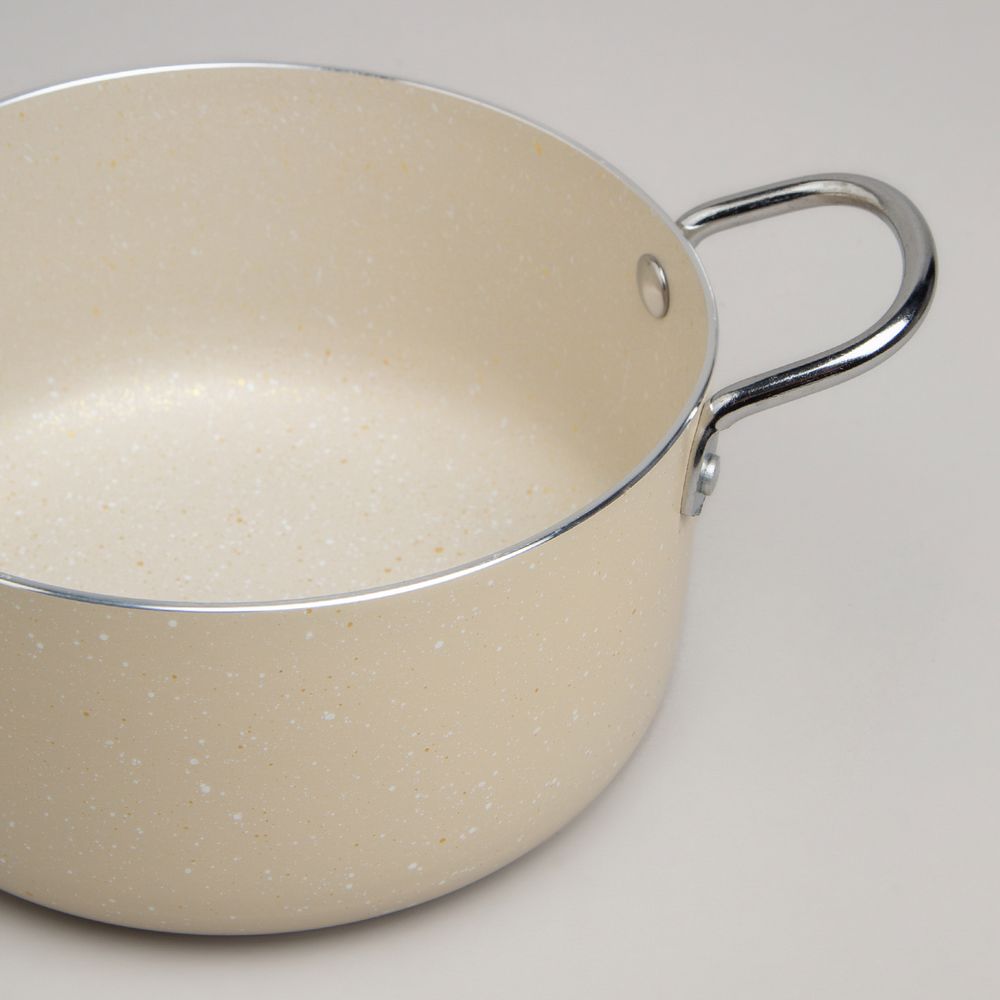 КАСТРЮЛЯ AGNESS С АНТИП. ПОКР. И СТЕКЛ. КРЫШКОЙ 1350 МЛ, 16*8 СМ