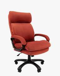 Кресло Chairman Home 505 Россия ткань Т-28 коралл (черный пластик)