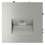 Розетка компьютерная встраиваемая VOLTUM S70 RJ45 кат.6, (сталь)