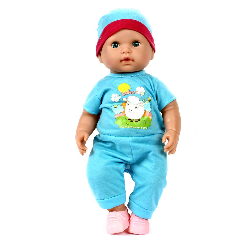 Пупс функц. с кнопкой, свет, коробка 34*27*25,8см QH3011-13