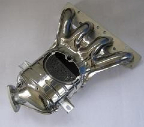 Коллектор выпускной нержавеющий для ВАЗ 2170 Приора 16кл с катализатором 2 датчика