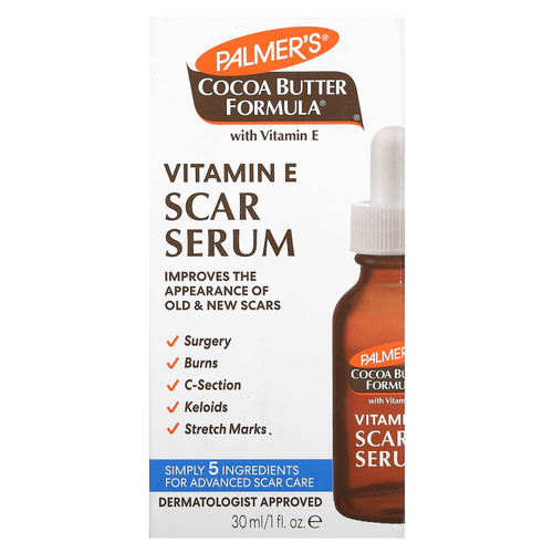 Palmer's, Cocoa Butter Formula® с витамином E, сыворотка от шрамов, без отдушек, 30 мл (1 жидк. унция)