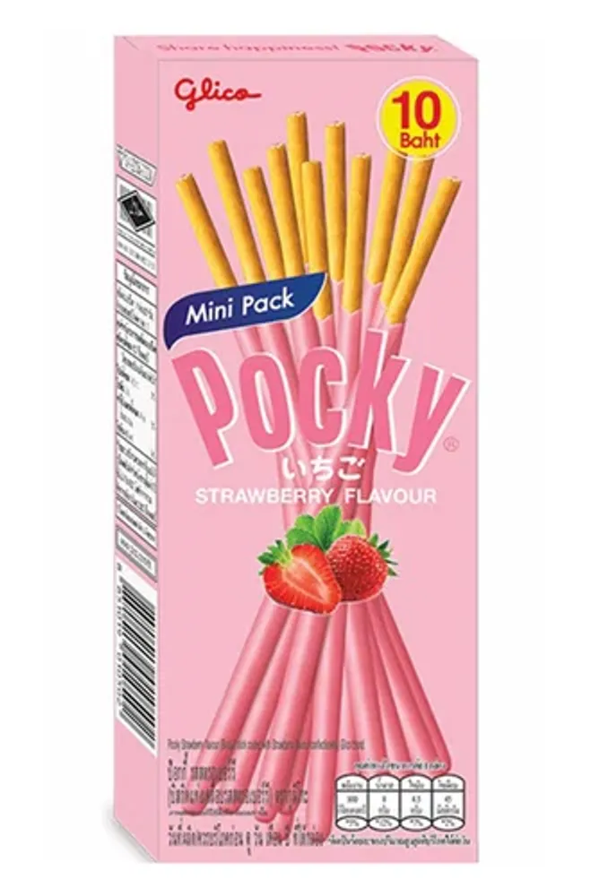 Бисквитные палочки Pocky Strawberry со вкусом клубники, 21 г
