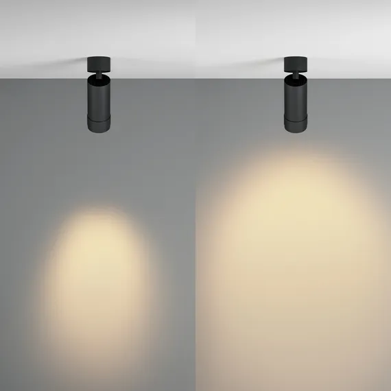 Потолочный светильник Фокус Зум / Focus Zoom 12 Вт 2700 К 15-50° Technical c055cl-l12w2.7k-z-b