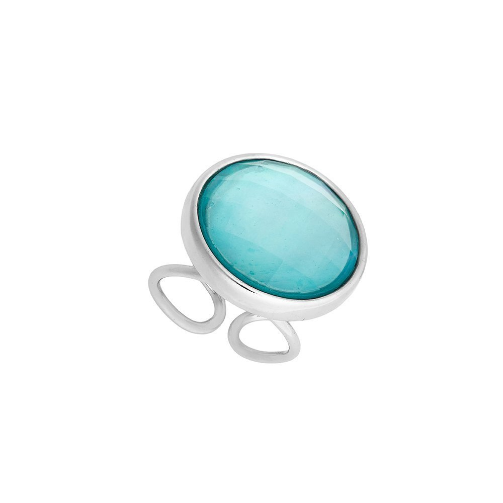 Кольцо Possebon Pearl blue sky agate K9948.21 B/S