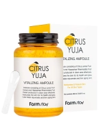 FARMSTAY - СЫВОРОТКА ДЛЯ ЛИЦА С ЭКСТРАКТОМ ЮДЗУ CITRUS YUJA VITALIZING AMPOULE, 250 МЛ.