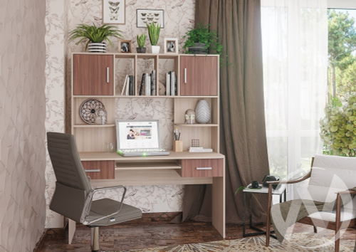 Стол компьютерный №8 (шимо светлый/шимо темный)