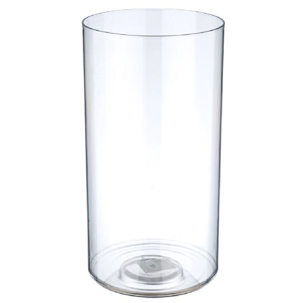 Вазон "Round" (пластик) D20xH40см (Прозрачный)