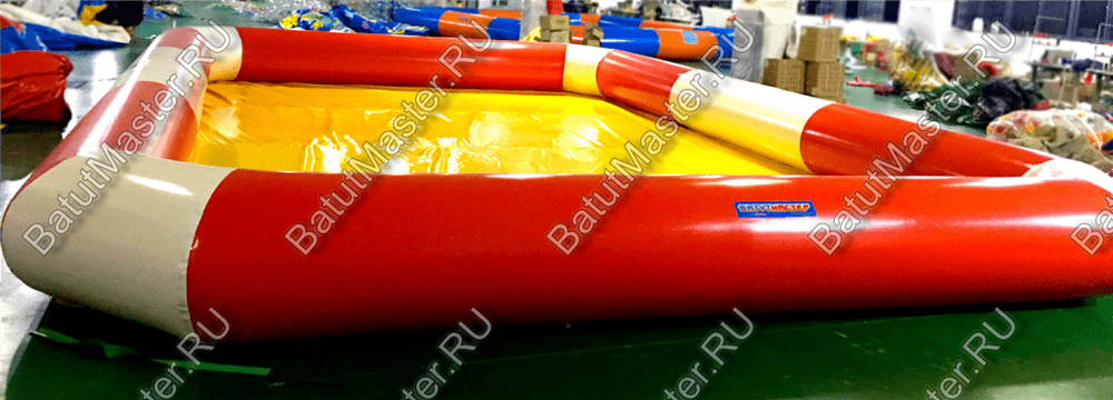 Прямоугольный надувной бассейн "Полосатик" 9*6*0.65 м