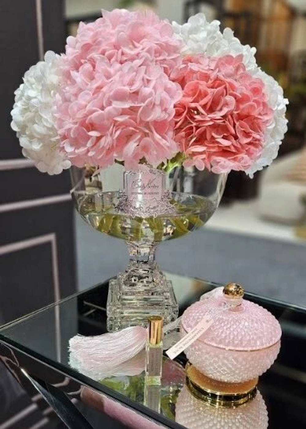 Букет гортензий и 2 спрея по 10мл Cote Noire Provence Hydrangea Bouquet розовый/золотой phb02l