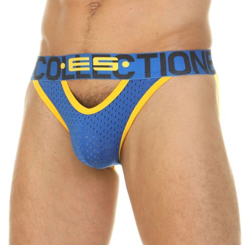 Мужские трусы джоки синие в сетку ES Collection