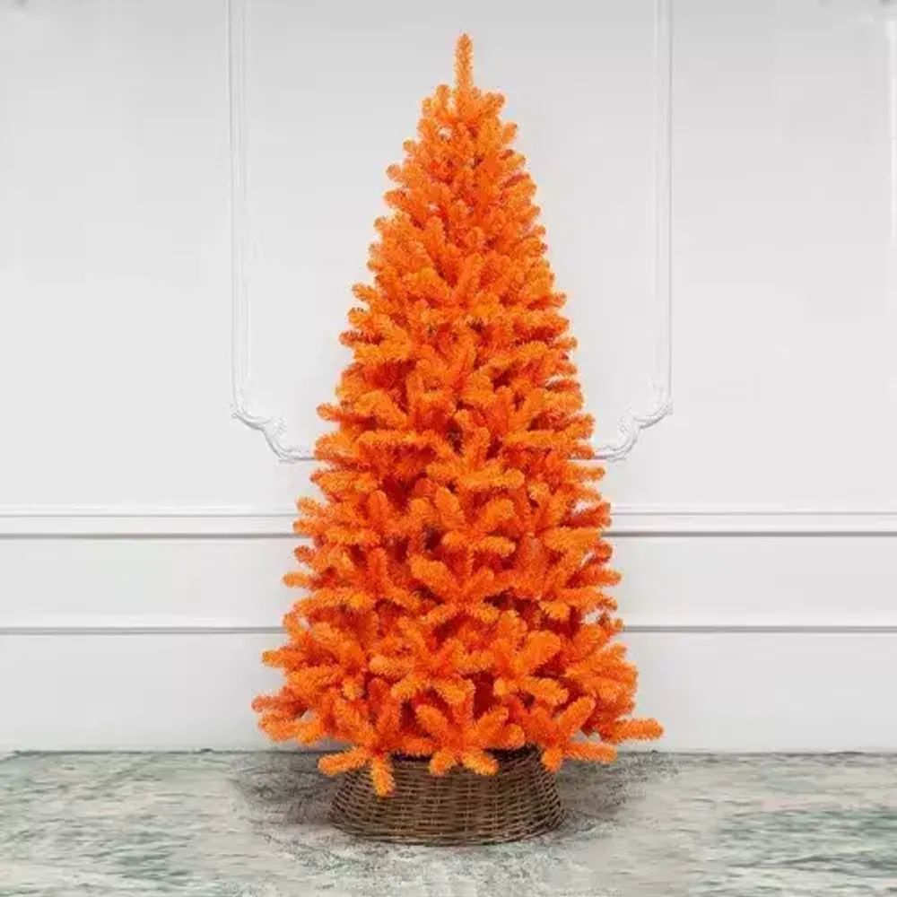 Искусственная оранжевая елка «Сочный апельсин» (пвх) 180 см / 1,8 м