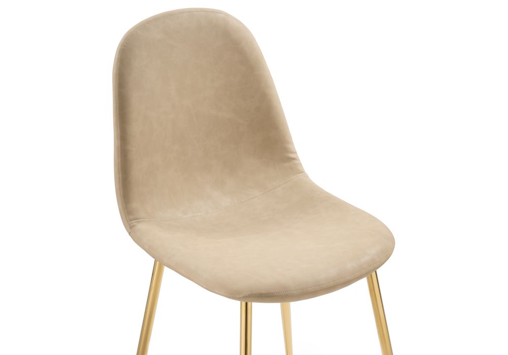 Стул на металлокаркасе Lilu 1 beige / gold