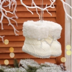 Подвеска «Волшебные ботиночки» 7 см, белый