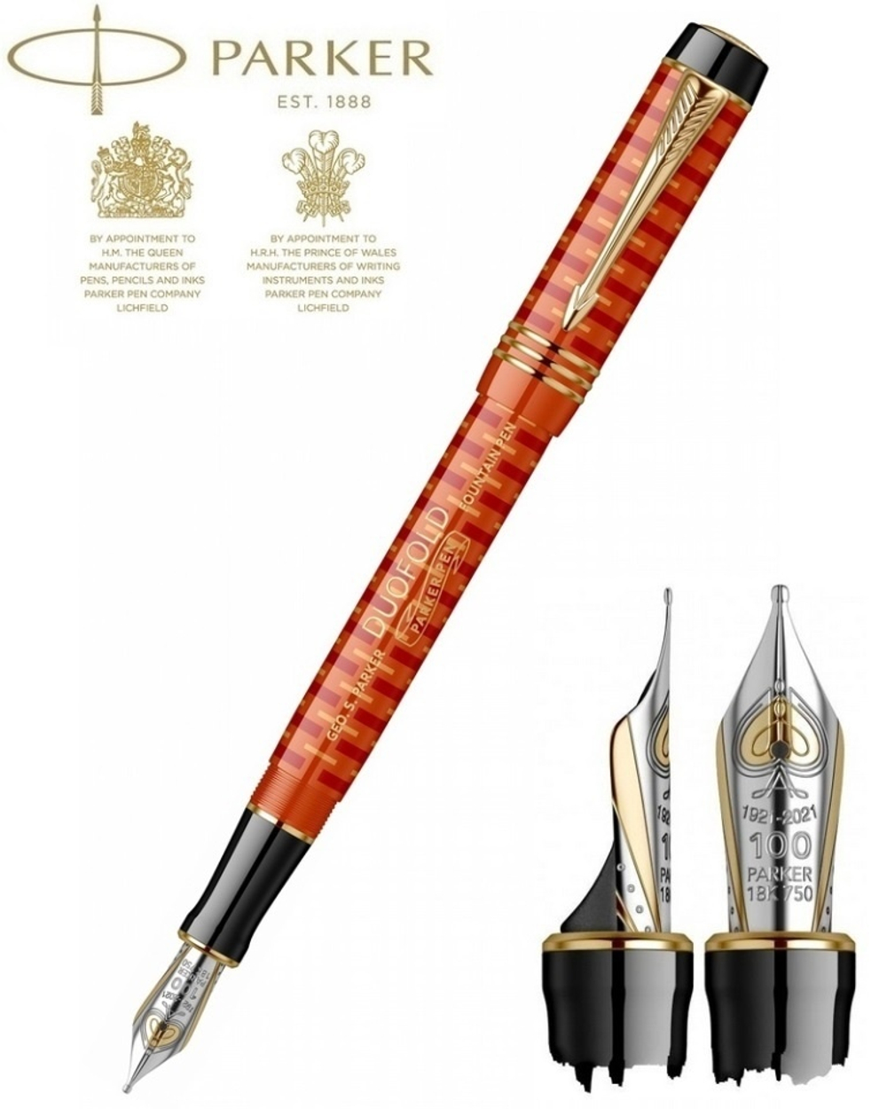 Перьевая ручка PARKER DUOFOLD BIG RED 100TH