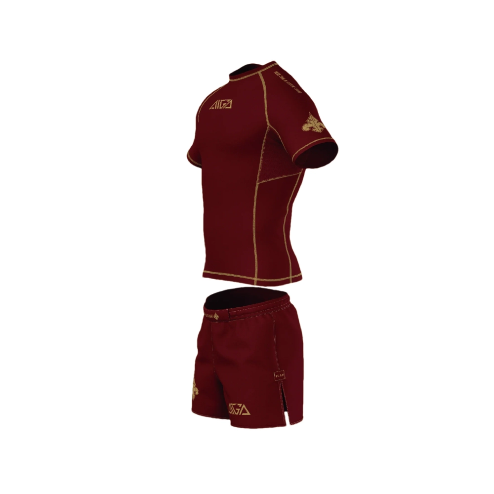 Рашгард + Шорты AL LEONE AIGA NATIONAL TEAM Red