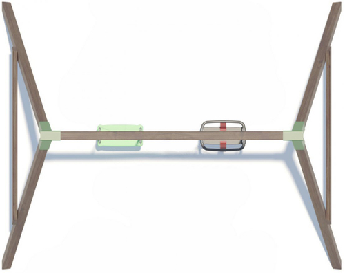 Качели деревянные серия O модель 4 с разными сидениями
