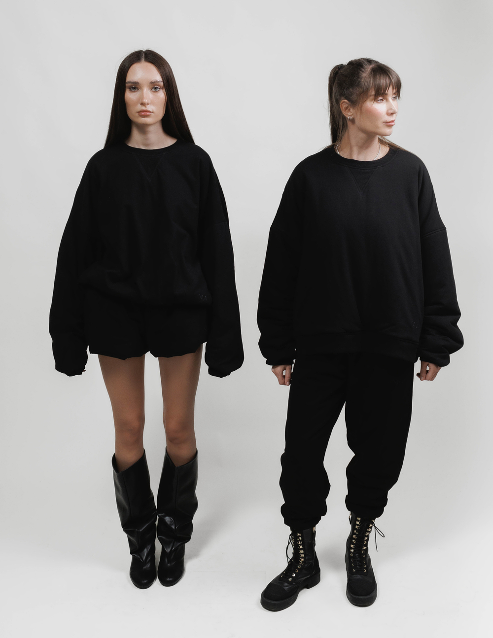 Свитшот Unisex Puffered Sweatshirt Black 150 M