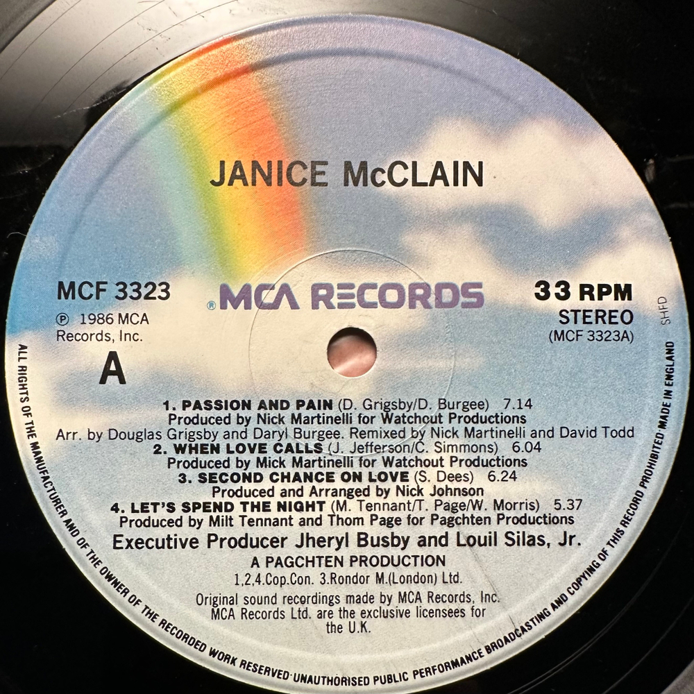Janice McClain - Janice McClain (Англия 1986г.)