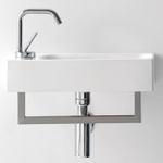 Раковина Kerasan Cento 353701L*1 подвесная 45 см, цвет белый
