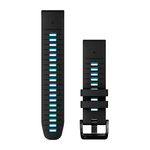 Ремешок Garmin Quickfit 22mm, Watch Band, Black/Blue Silicone
