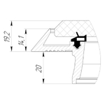 Люк палубный безрамный Пеликан 475x475 R75 (10268740)