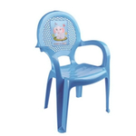 Стульчик детский с рисунком голубой