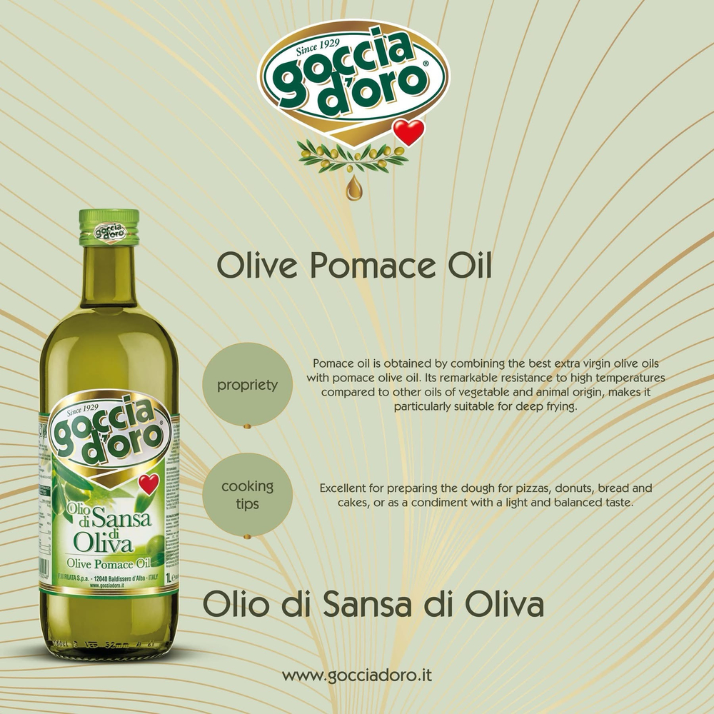 Оливковое масло Goccia D'oro рафинированное 3л Италия