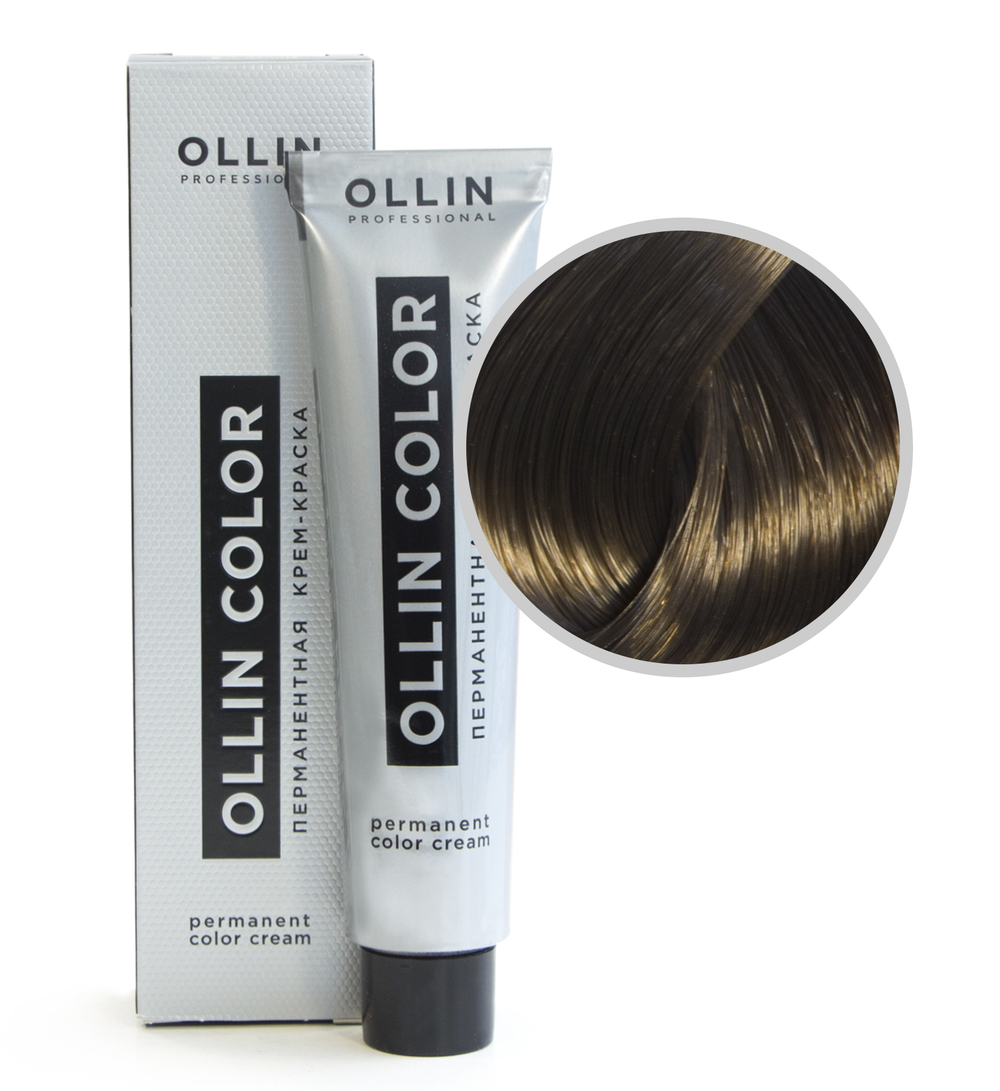 Ollin Color Крем-краска для волос, перманентная, тон №6-1, Темно-русый пепельный, 60 мл