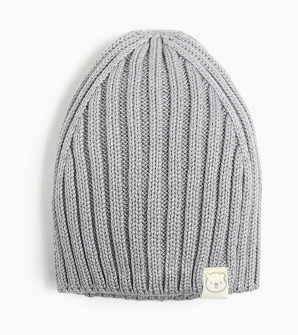 Шапка вязаная для девочек р. 46, серый 9530748 (Крошка Я)
