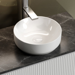 Тумба подвесная Sancos Snob T, Bianco 790х445х500, под столешницу с отверстием под смеситель, цвет Black Sky