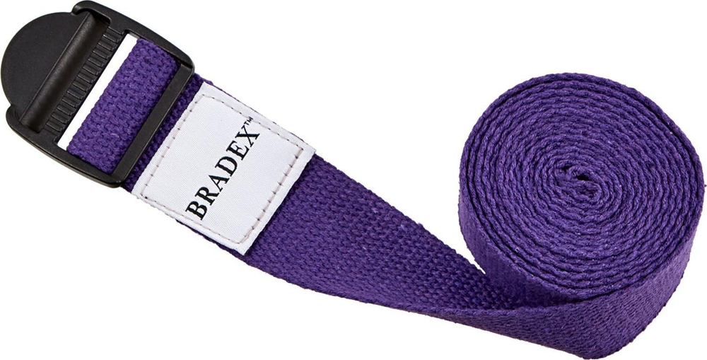Ремешок для йоги фиолетовый