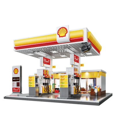 Конструктор CaDA автозаправочная станция Shell (1309 деталей)