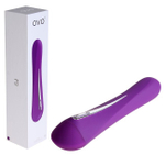 Влагонепроницаемый силиконовый вибратор OVO (5 режимов) (Цвет: фиолетовый, хром)